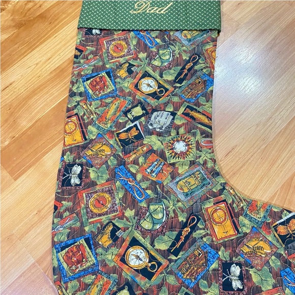 Quilted Christmas Stocking for Dad - Picture 4 of 10